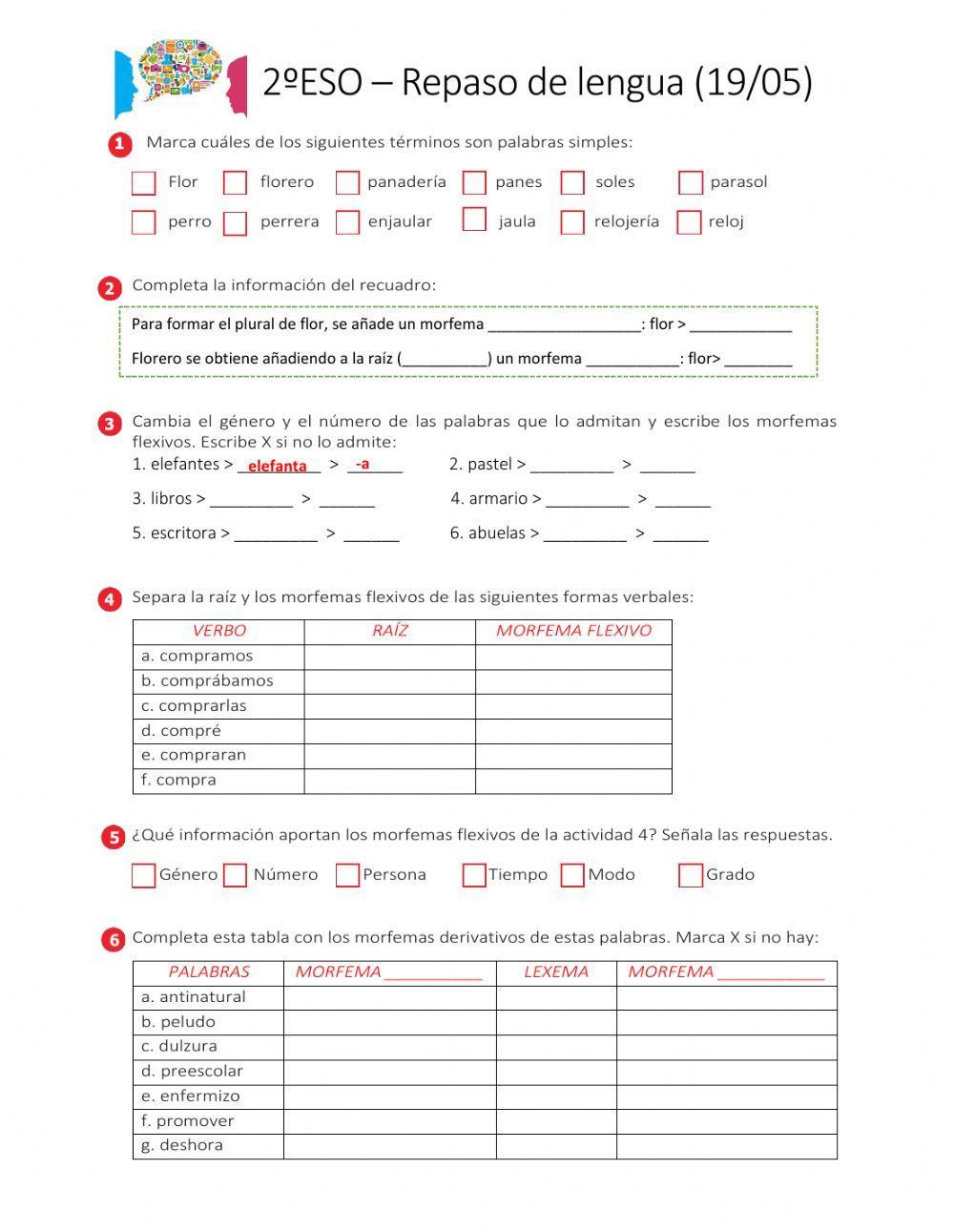 Formación de palabras