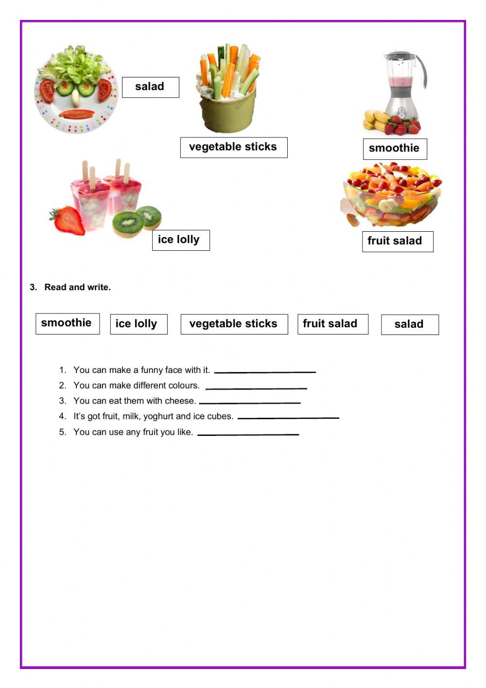 Five a day reading comprehension