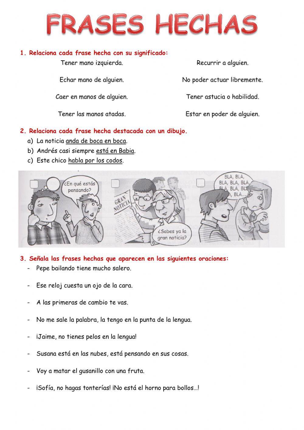 Frases hechas Frases hechas