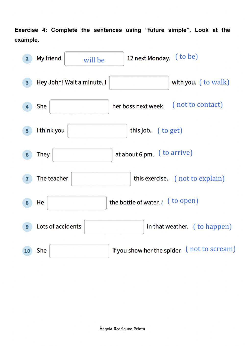 Examen Inglés Space and future