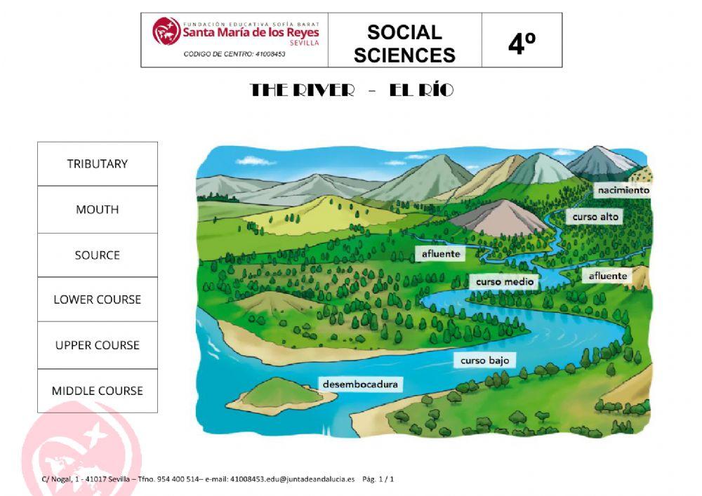 The river worksheet Live Worksheets