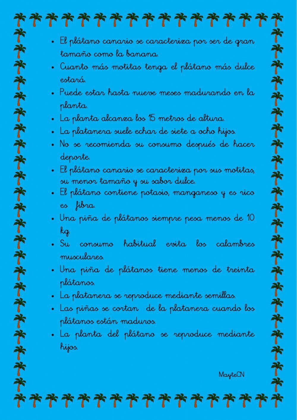 El plátano de Canarias