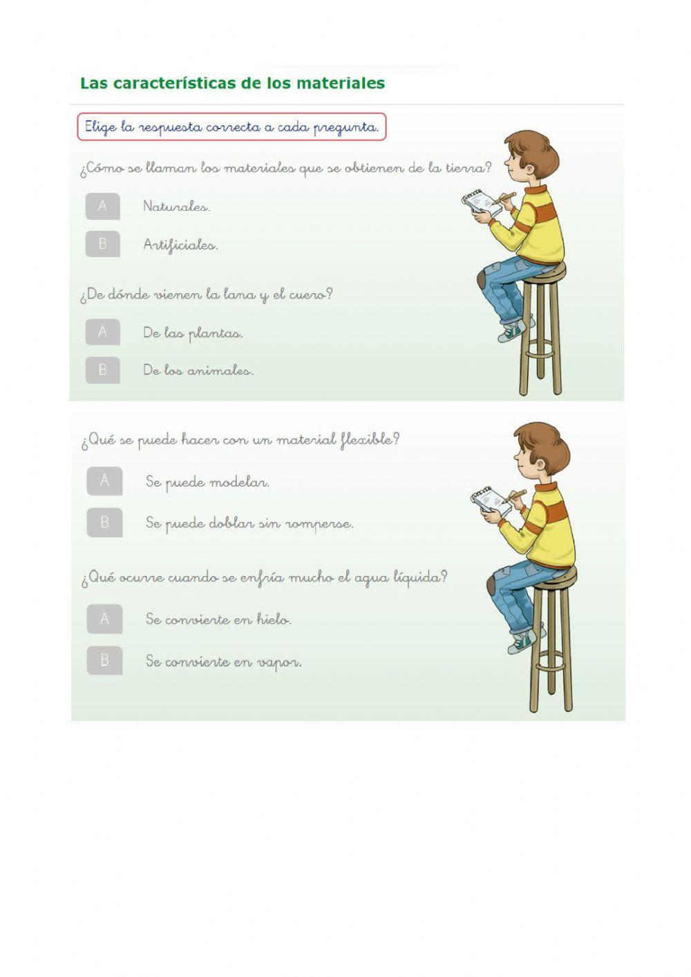 Los materiales y sus características