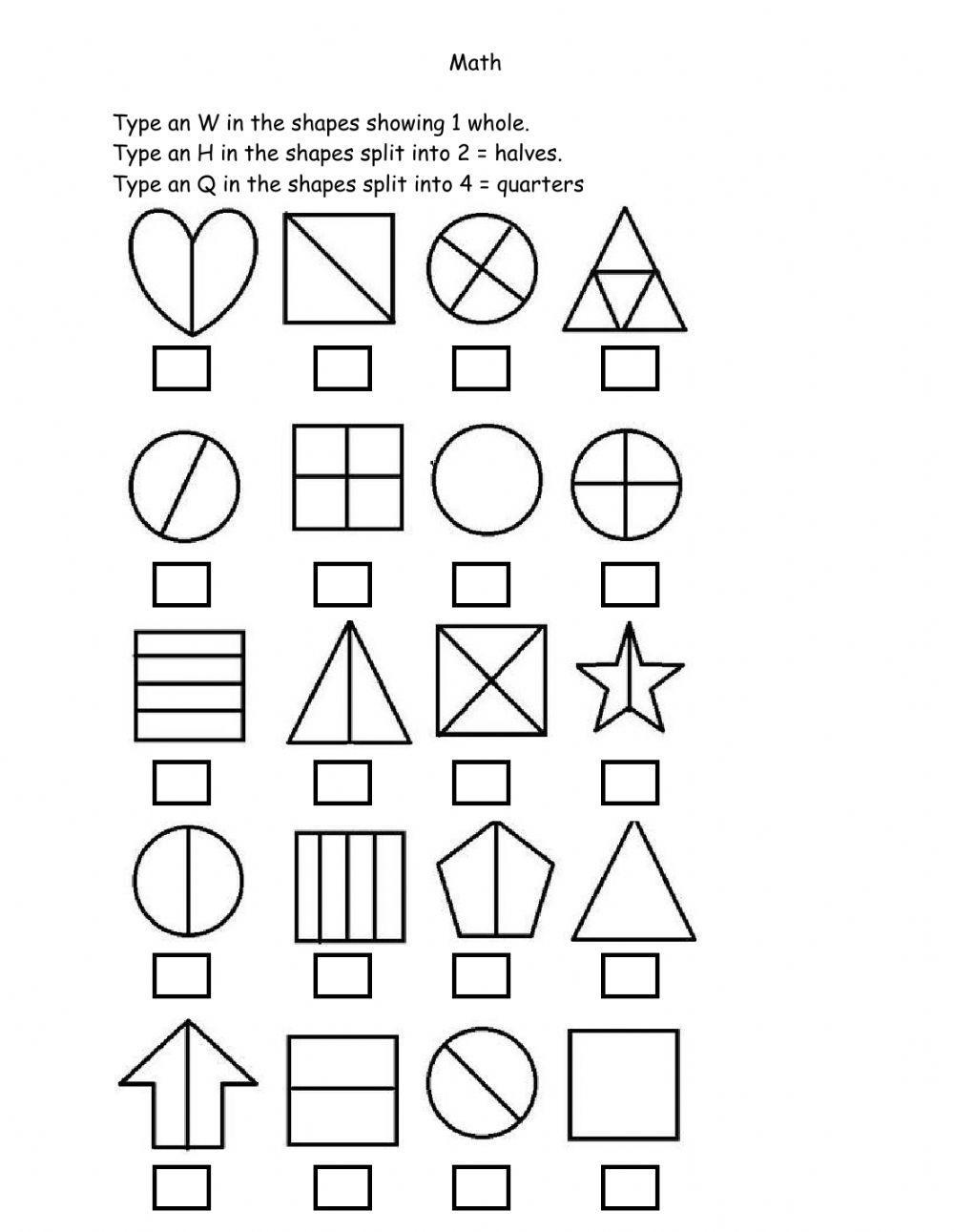 Math fraction quarters and halves May 19 1811