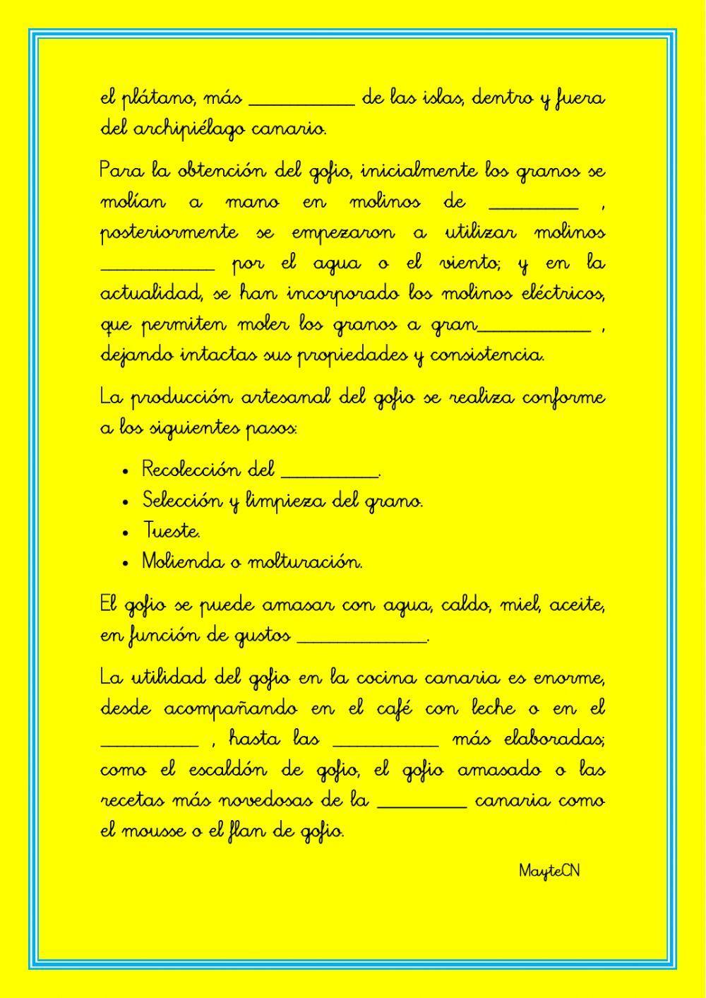 El gofio de Canarias