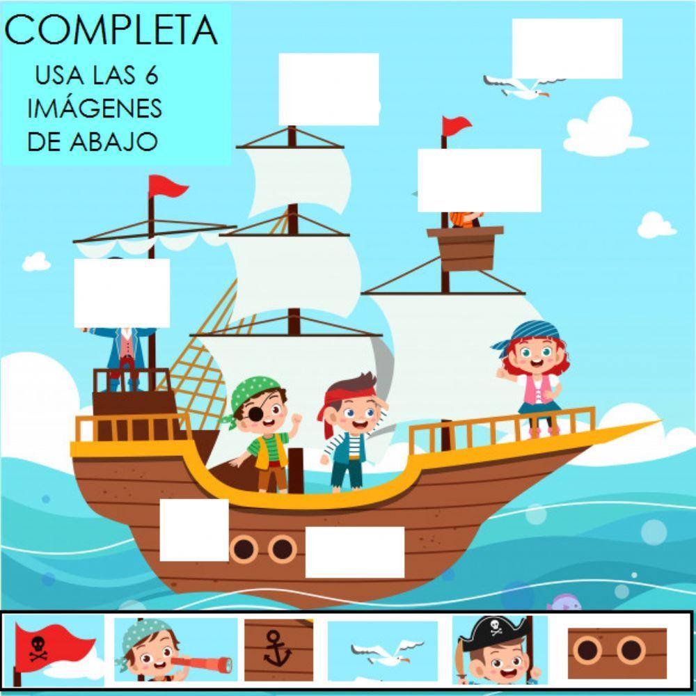 Puzle barco pirata