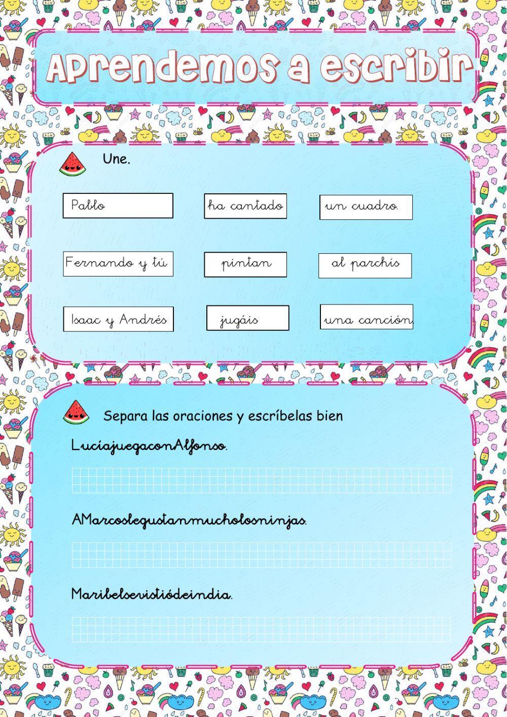 Aprendemos a escribir