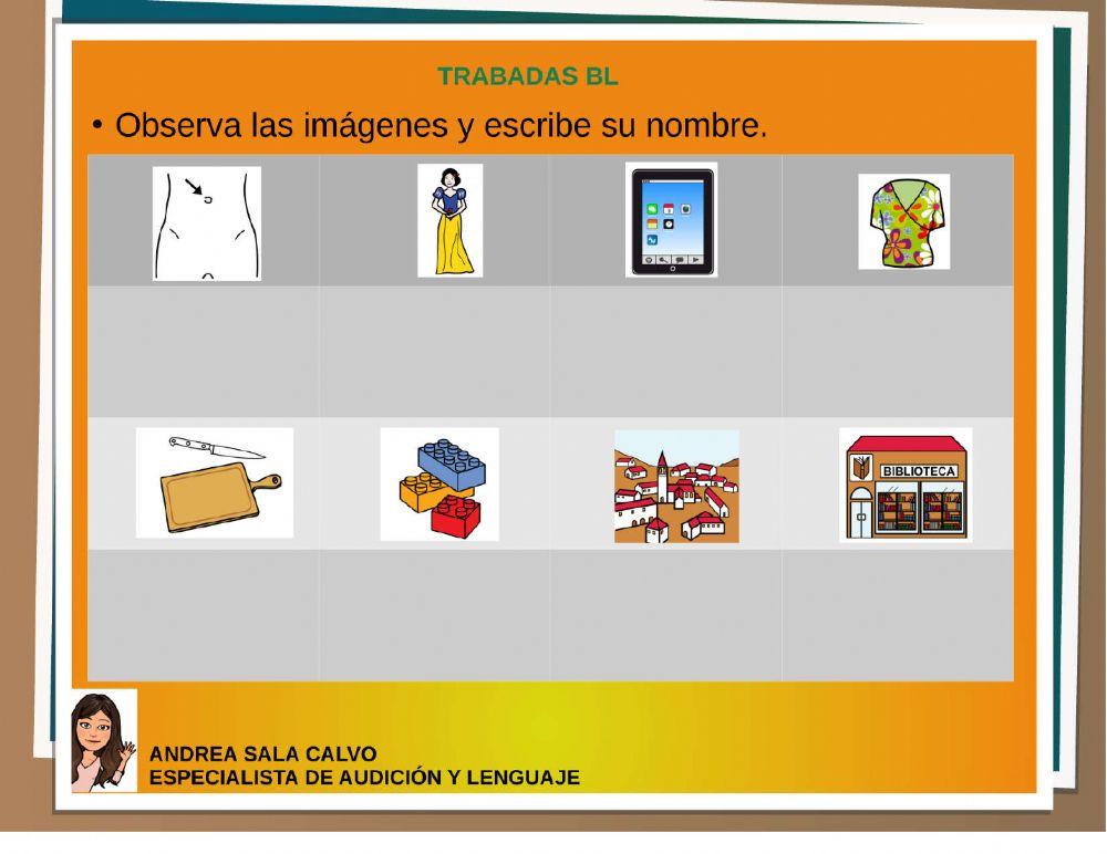 SÍLABAS TRABADAS BL