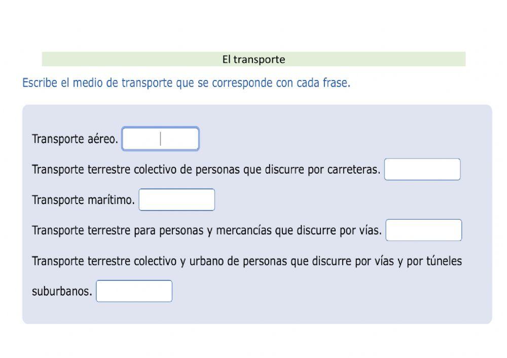Medios de transporte