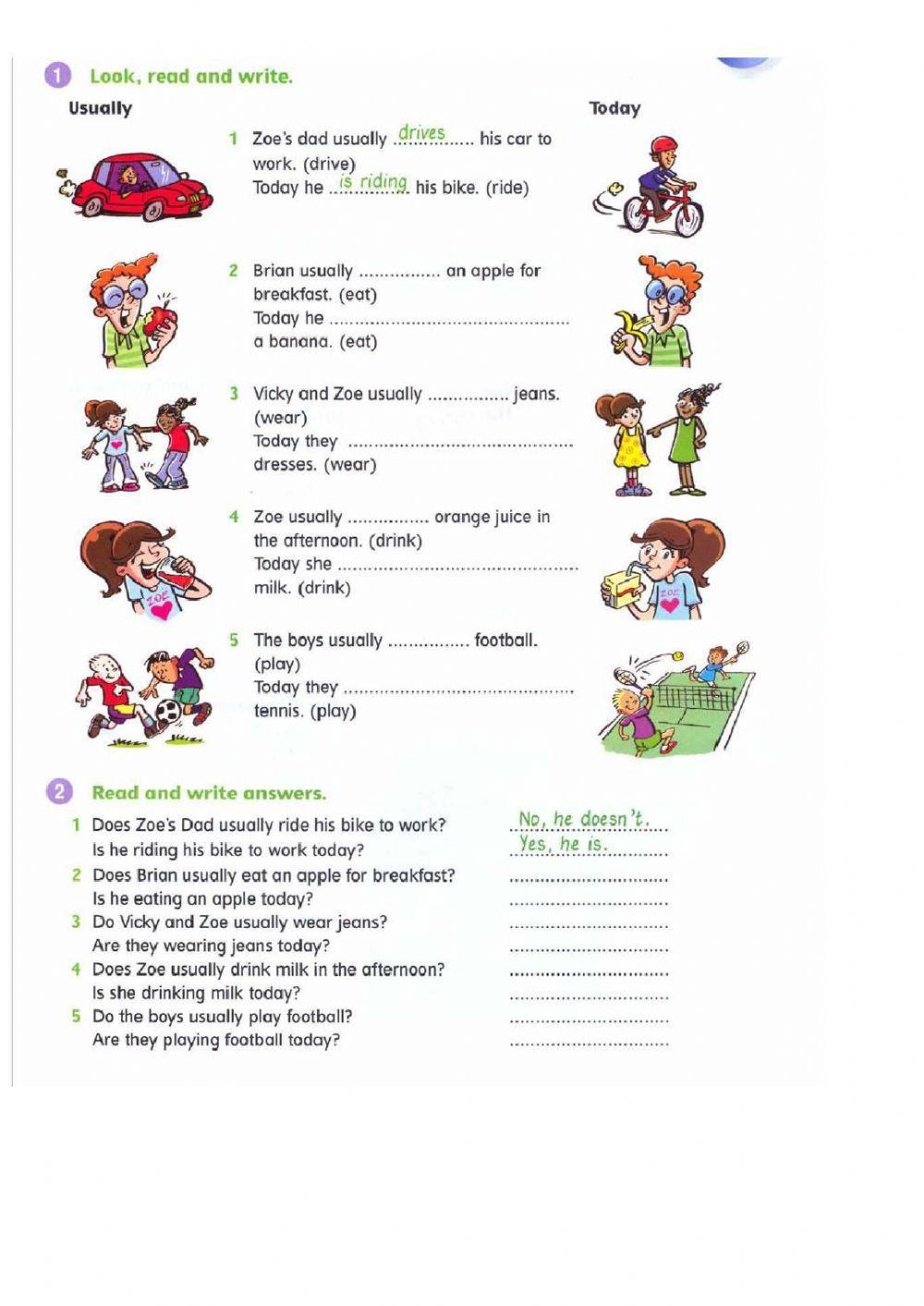 Present Simple vs Present Continuous. New Grammar Time 2