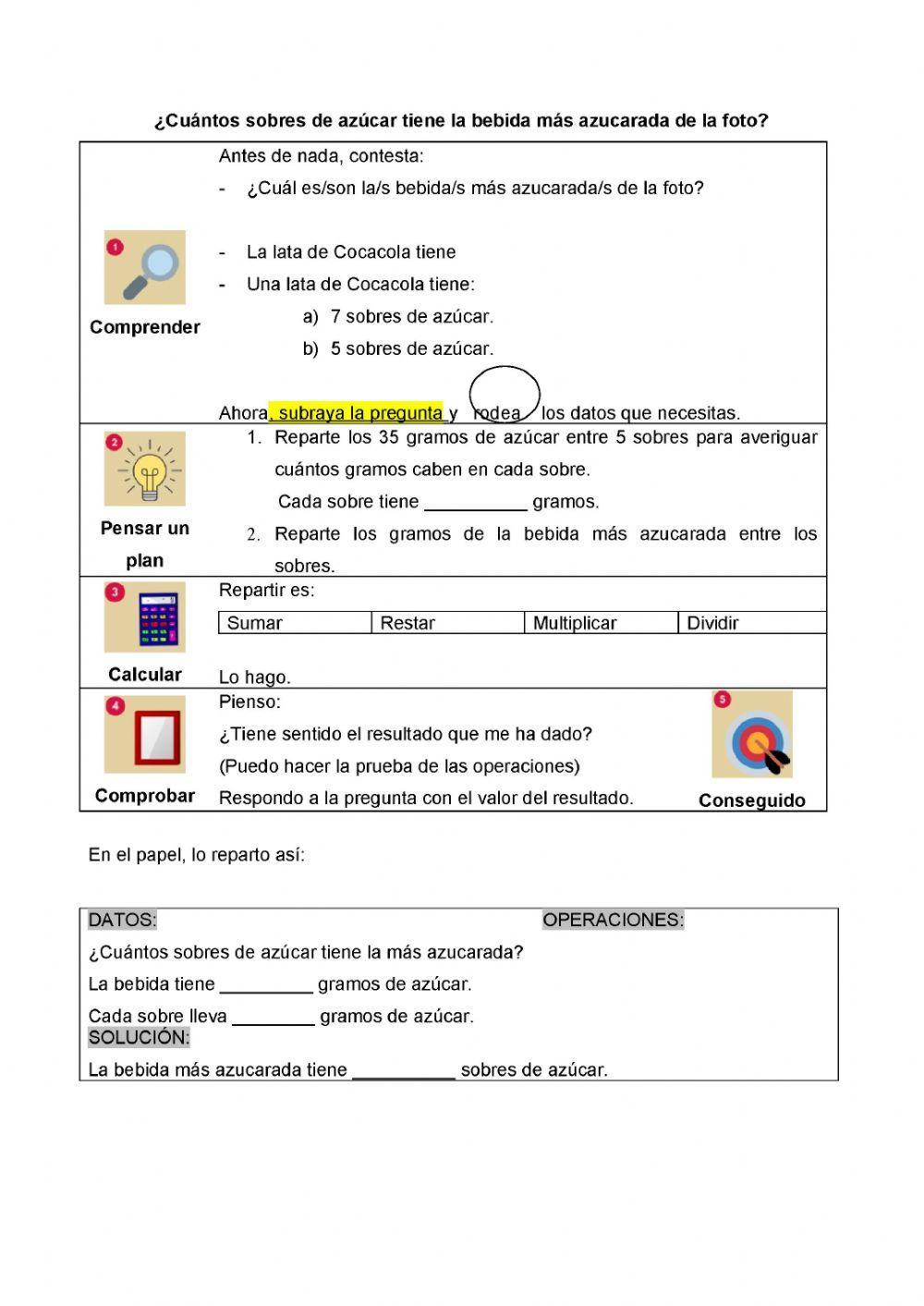 Cuántos sobres de azúcar tiene...