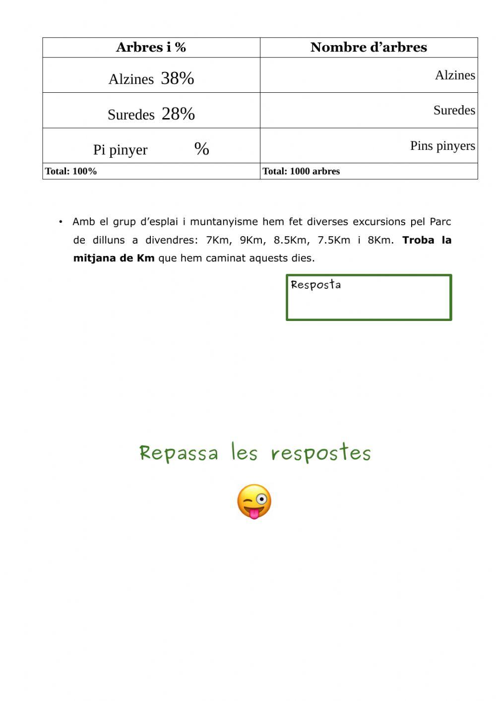 Problemes Setmana Verda