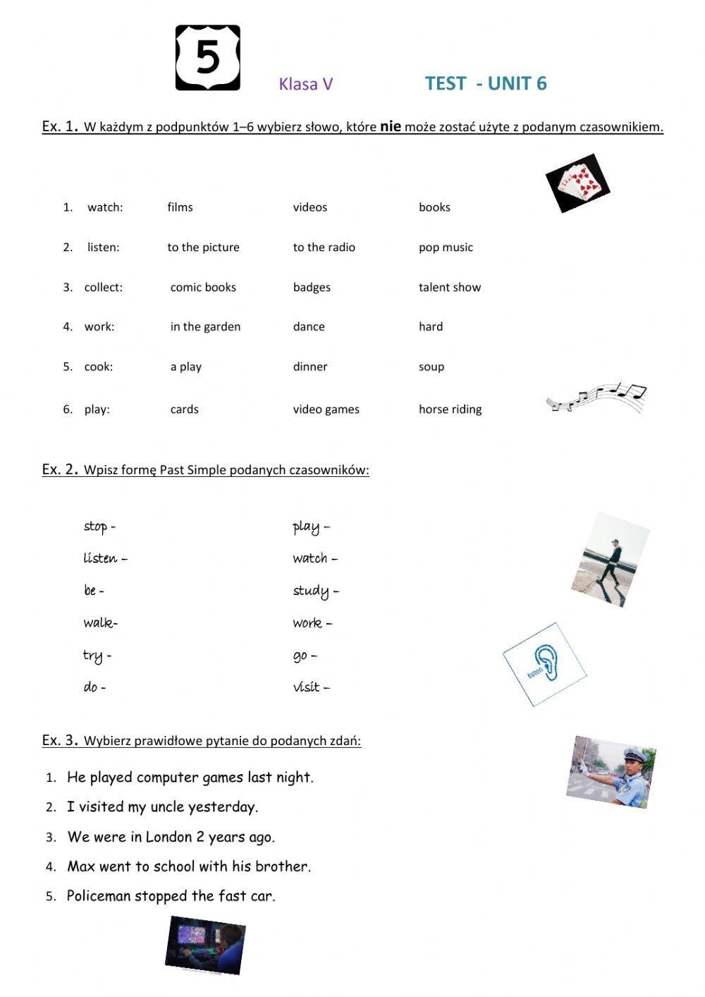Junior Explorer 5 Unit 5 Test Explorer 5