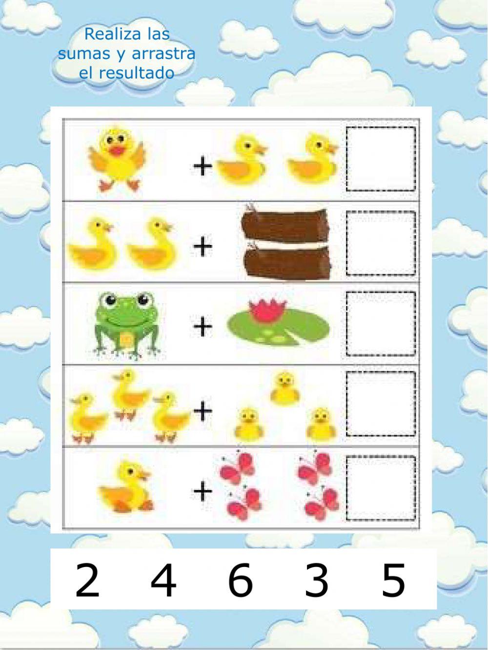 Conteo y sumas hasta 6