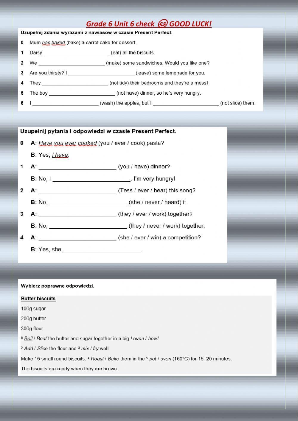 Grade 6 unit 7 check