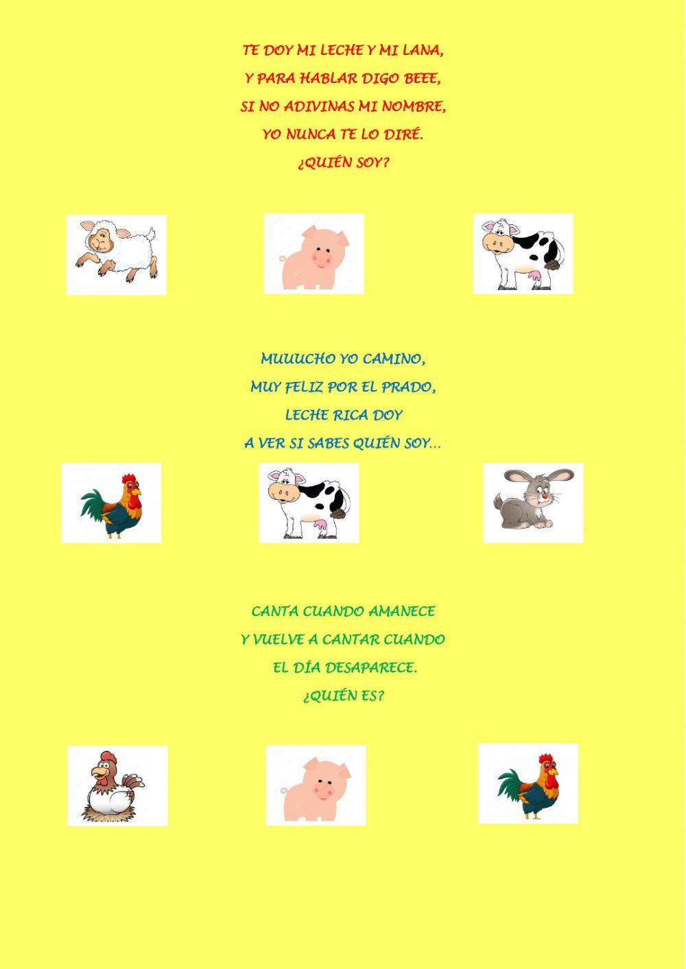 adivinanzas animales de granja