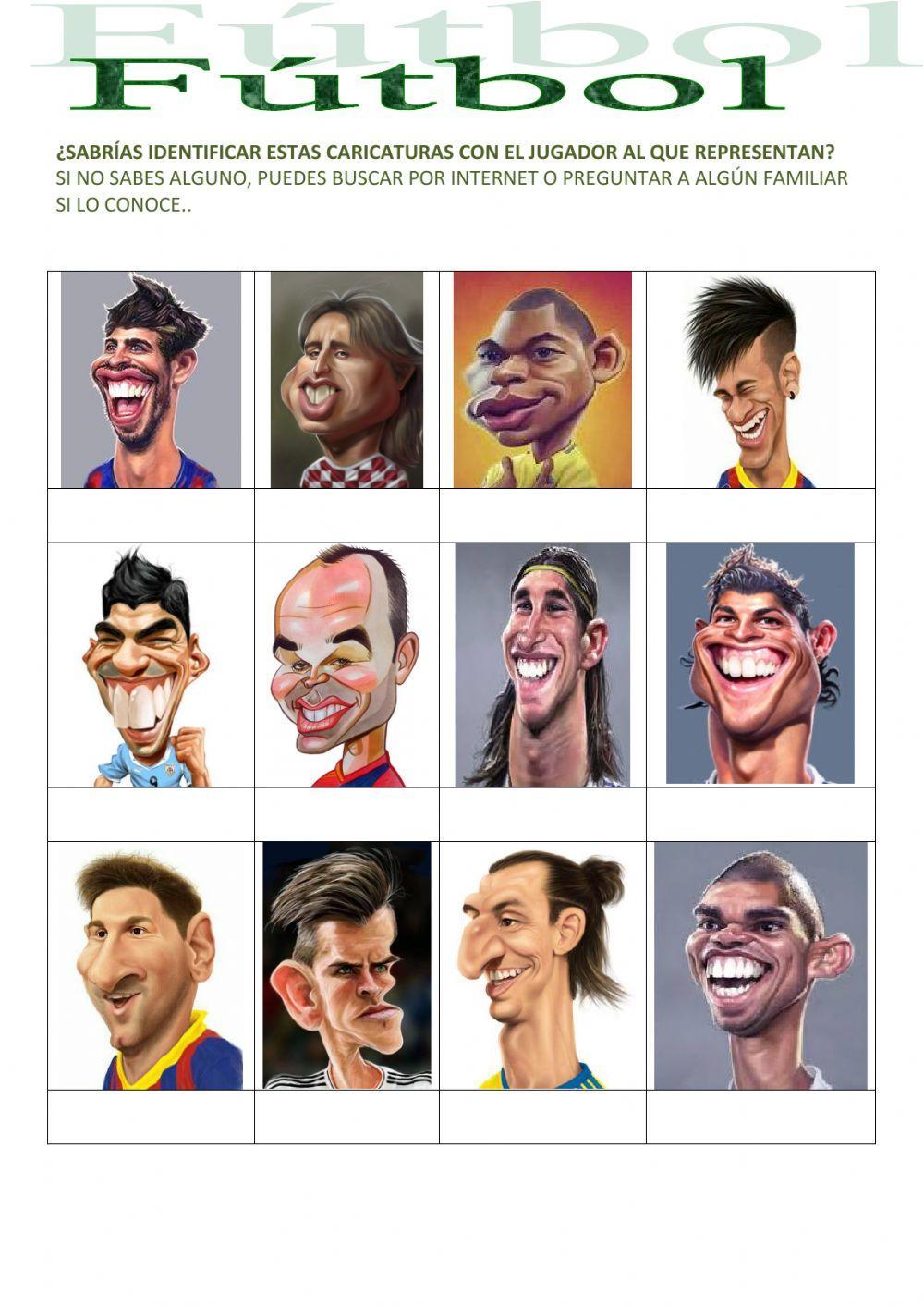 Fútbol - Caricaturas Jugadores