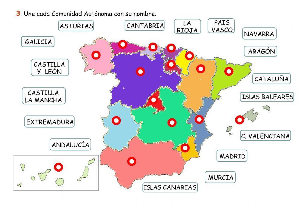 España: territorios, límites y comunidades autónomas