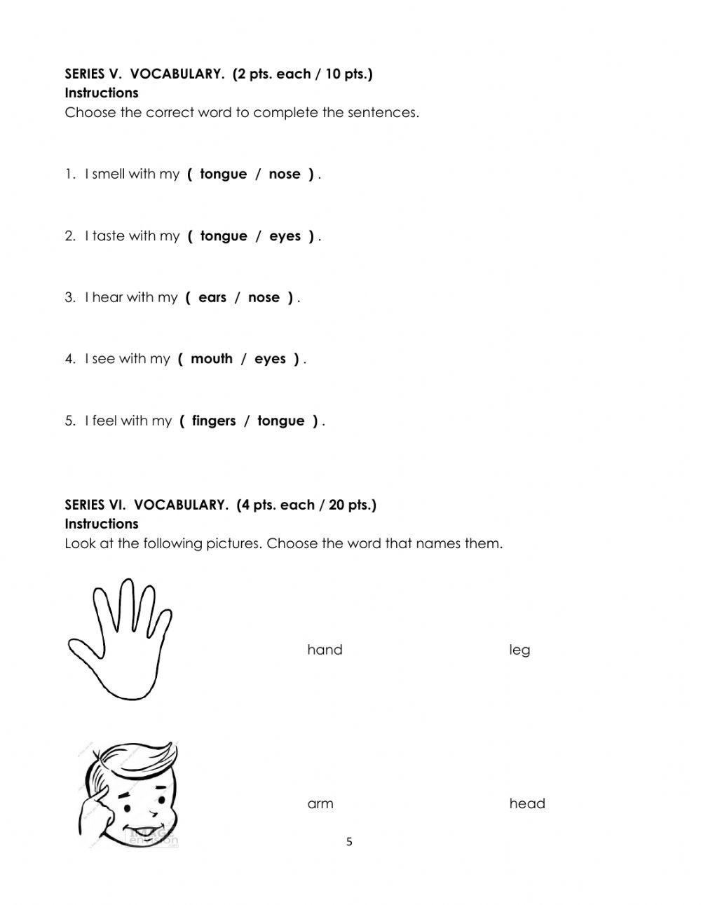 Diagnostic Drill, Reading and Writing, First Grade
