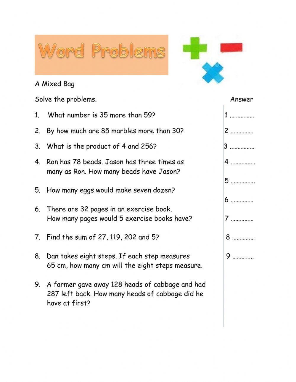 Word Problems