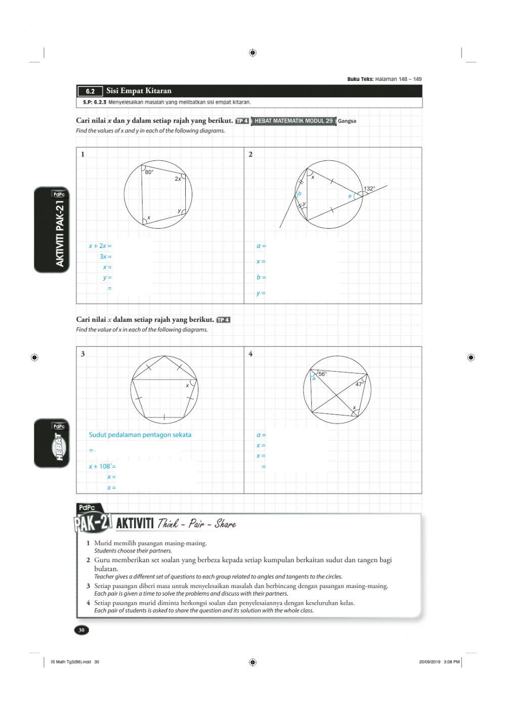 Latihan bab 6(matematik ting 3)