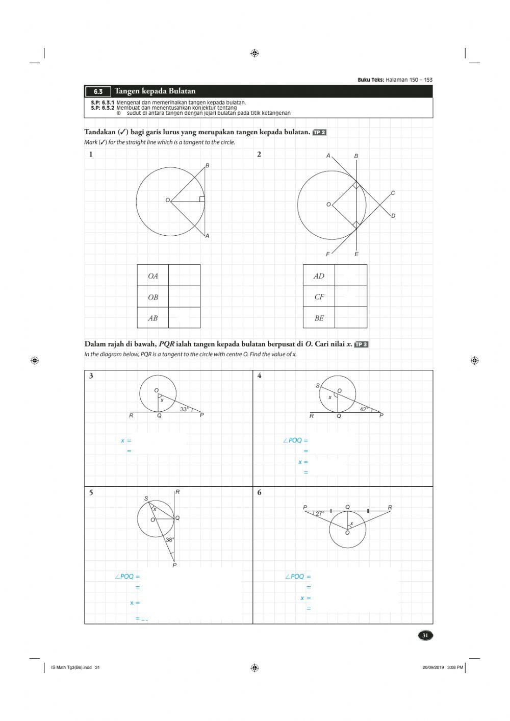 Latihan bab 6(matematik ting 3)
