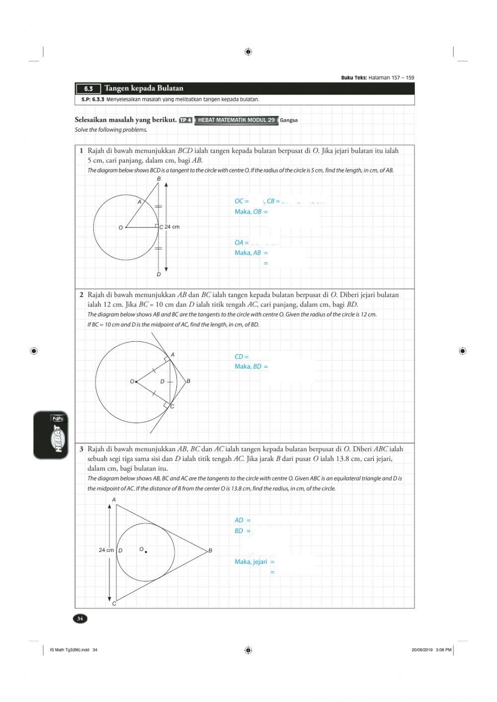 Latihan bab 6(matematik ting 3)