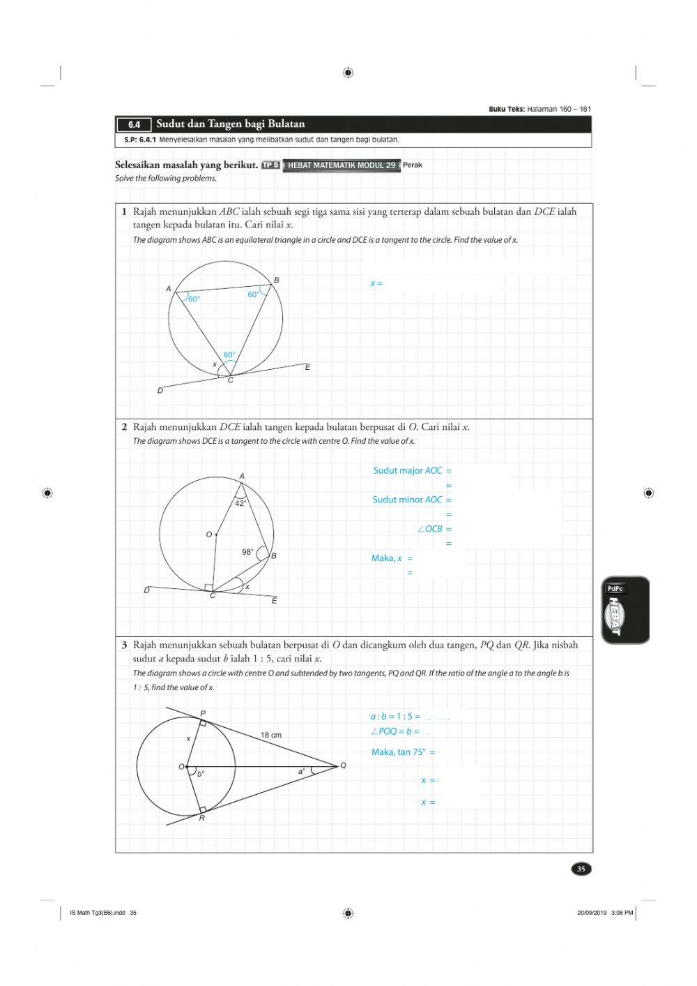 Latihan bab 6(matematik ting 3)