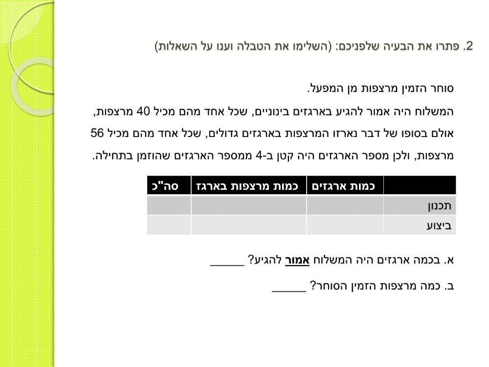 מצגת עבודה להגשה- בעיות וזוויות