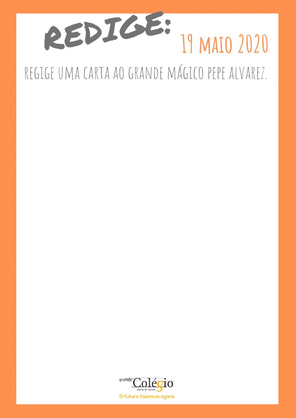 Redação de uma carta