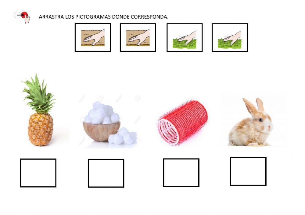 Conceptos contrarios: suave y rugoso