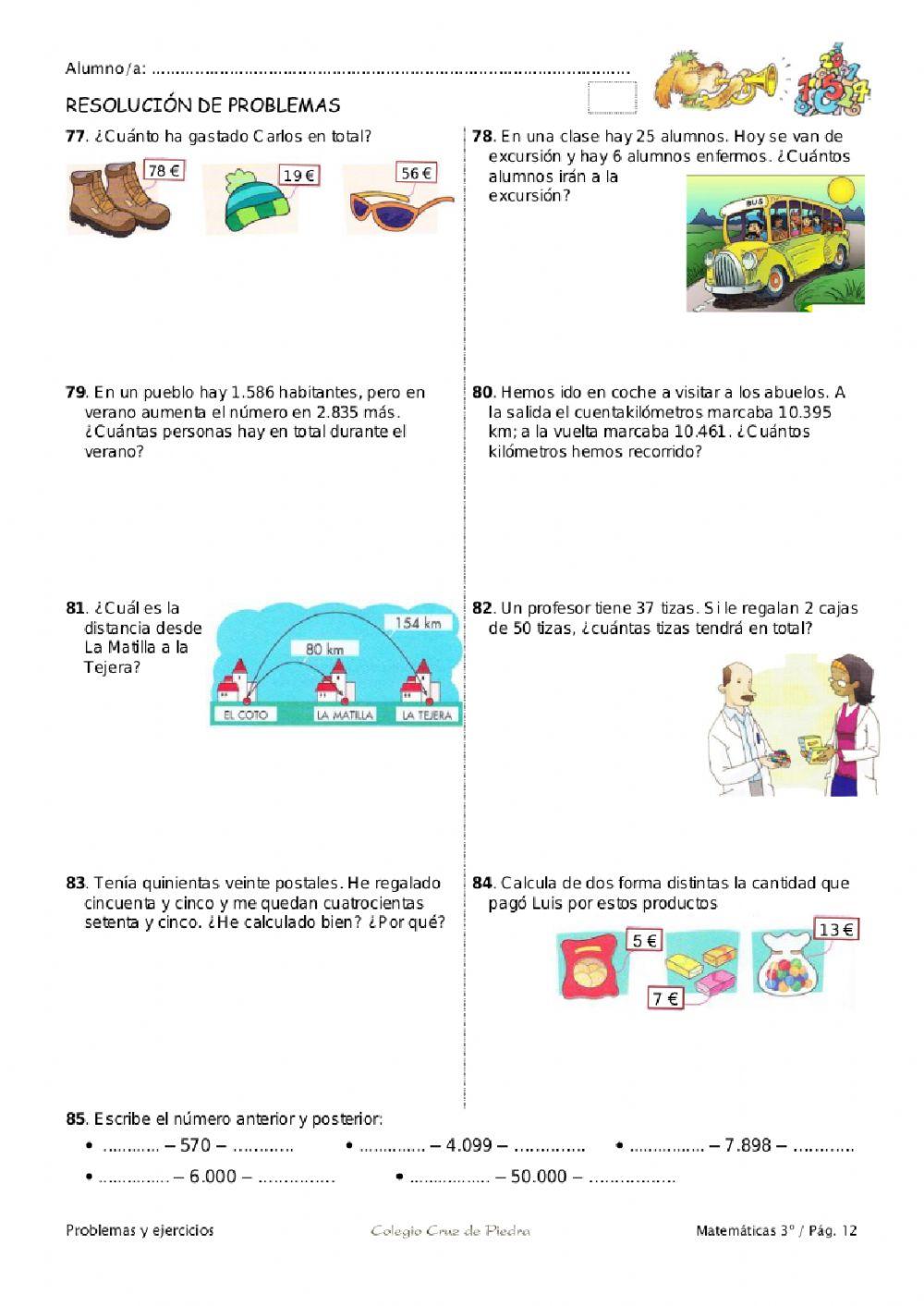 Problemas y repaso numeración