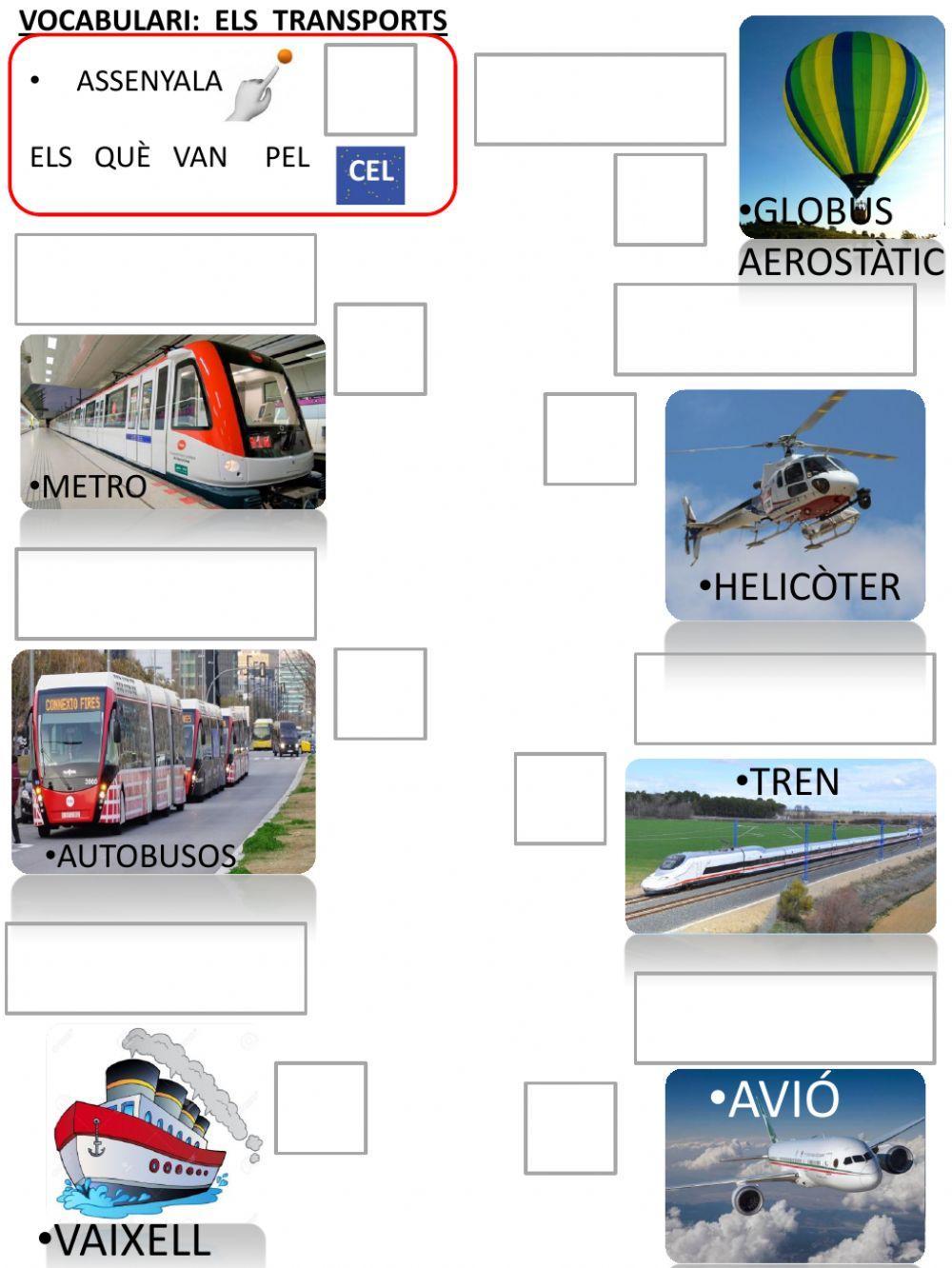 Vocabulari: els transports