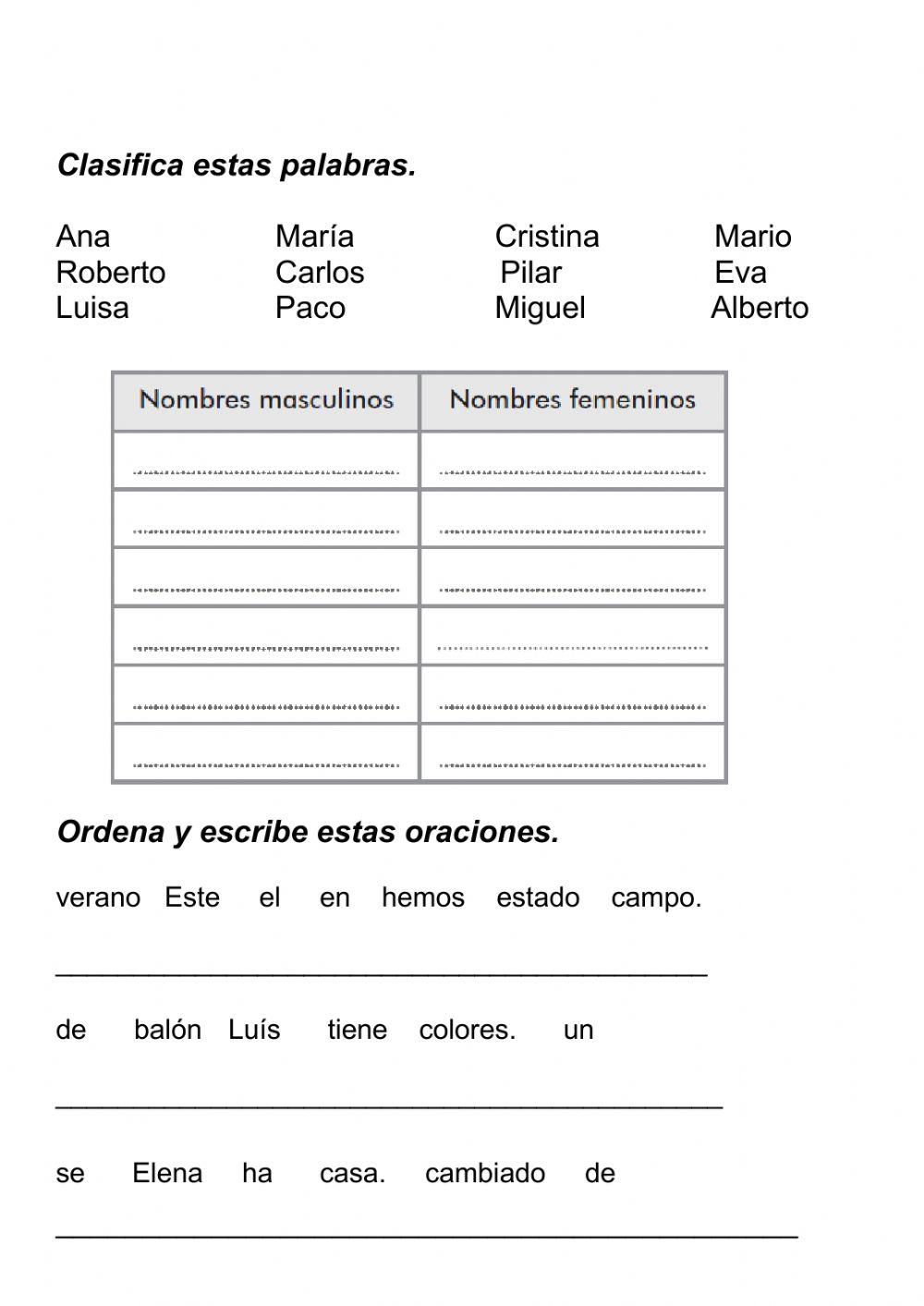 EV INICIAL 3º Lengua