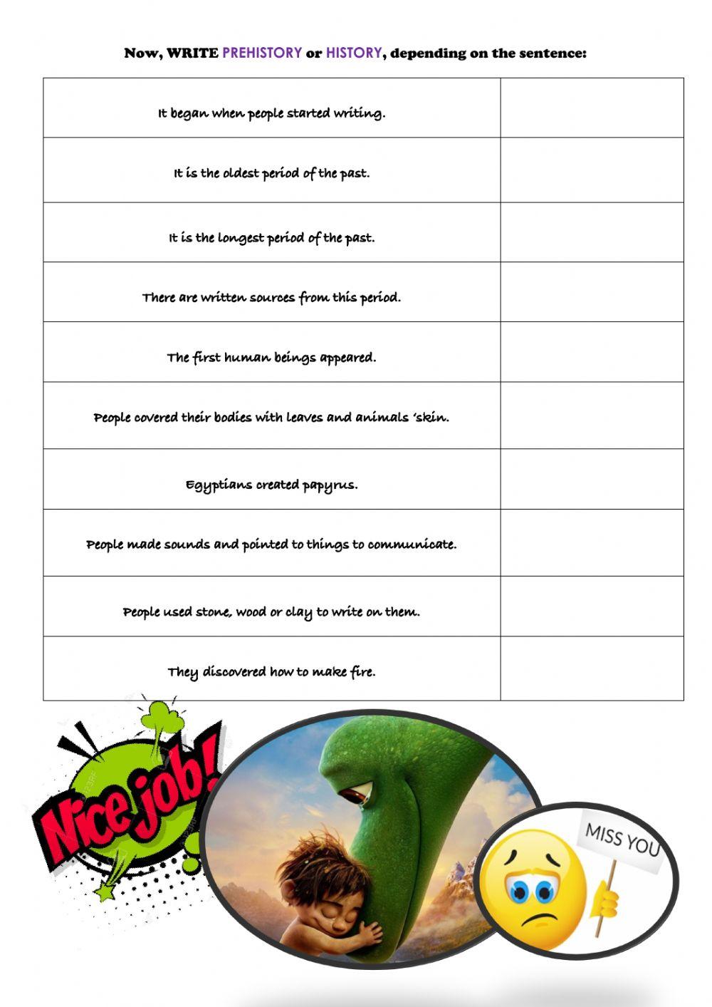 SOCIAL SCIENCE UNIT 5: PREHISTORY VS HISTORY