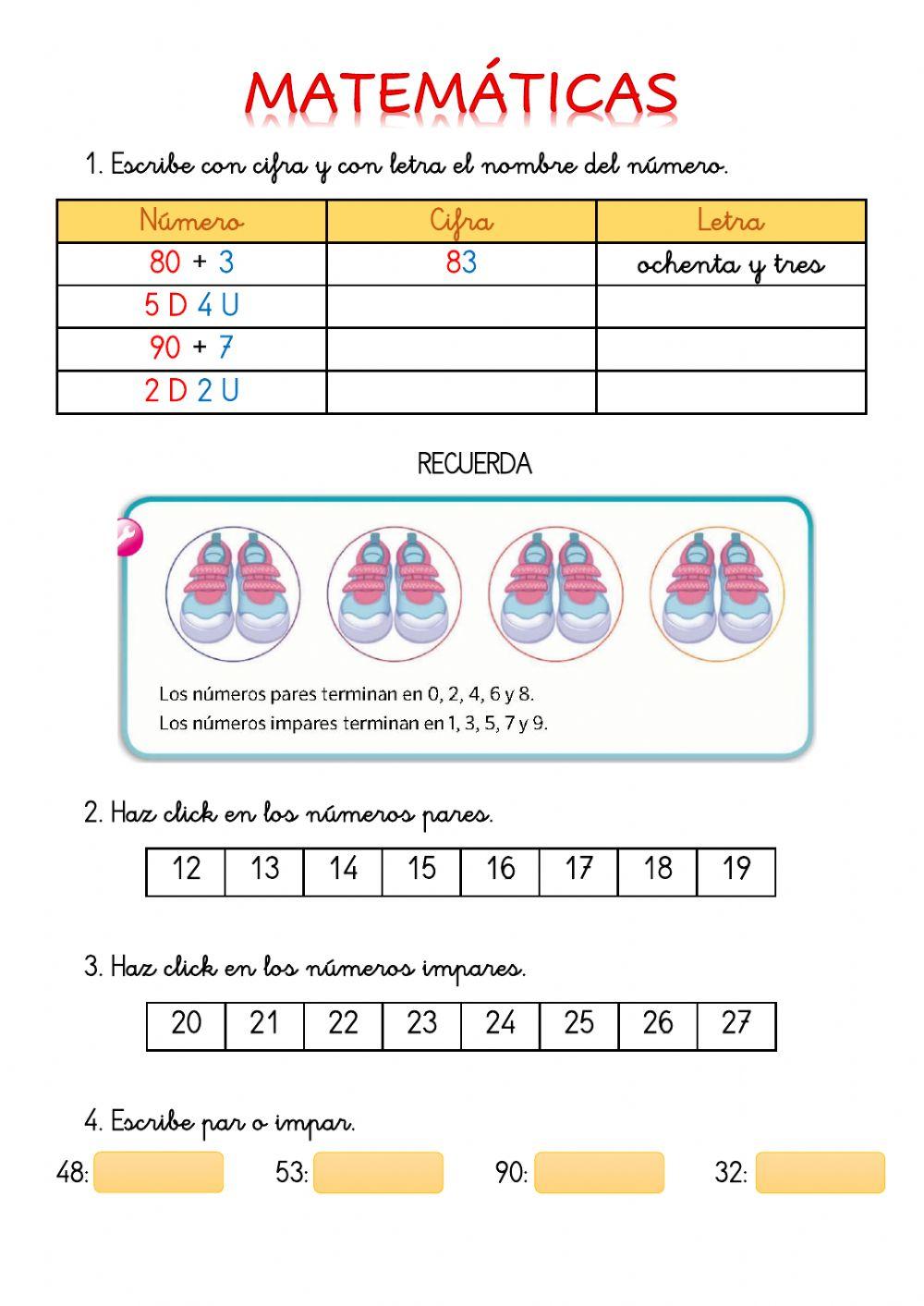 Unidad 10 Matemáticas