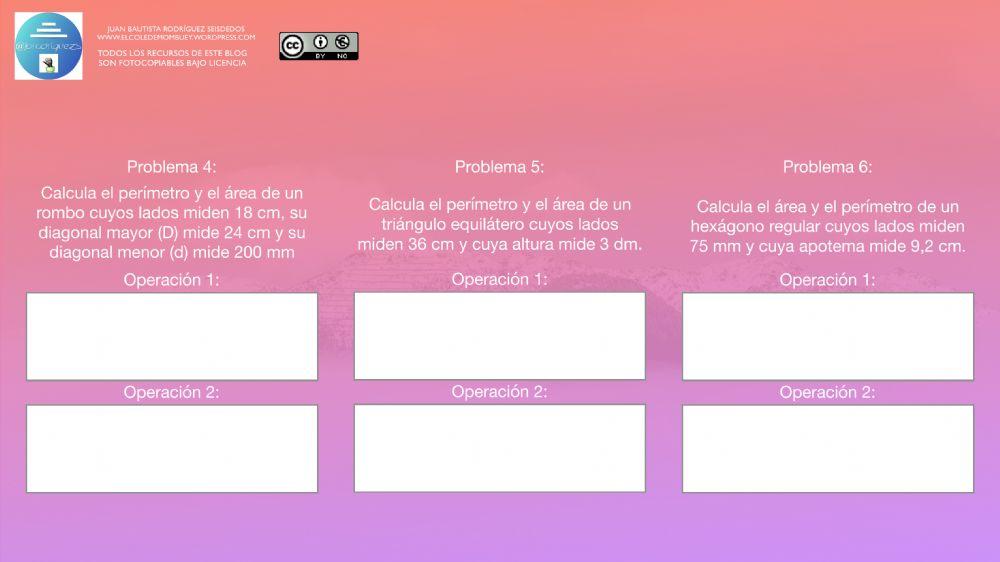 Ficha de resolución de problemas 20-5 6º