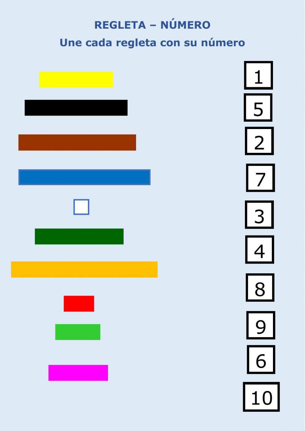 Regleta número