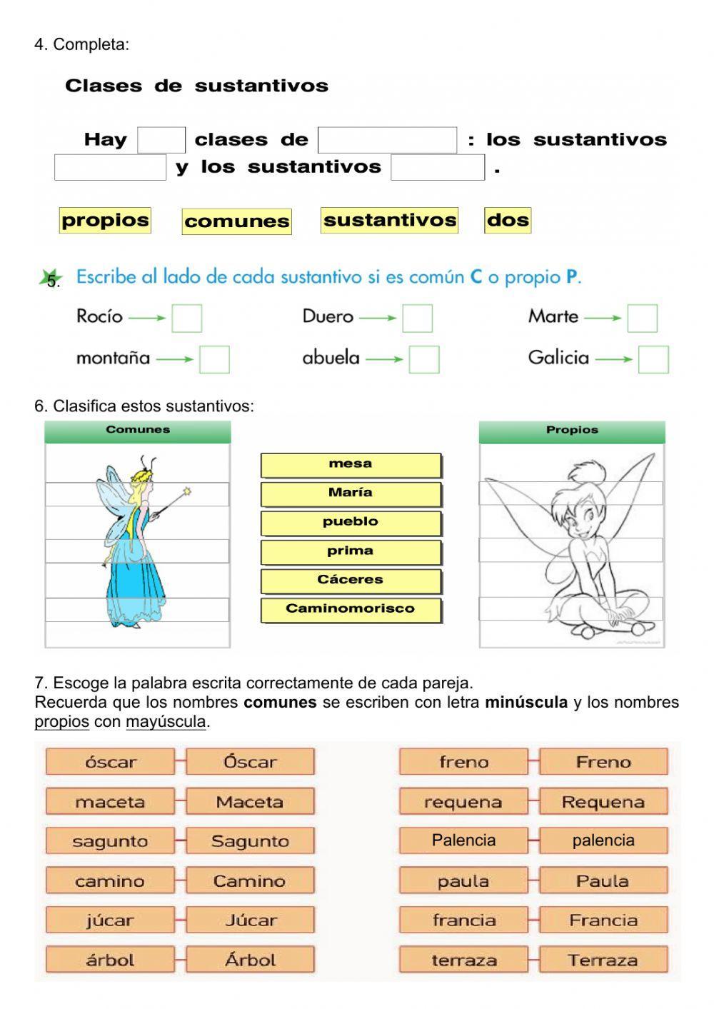 El nombre o sustantivo