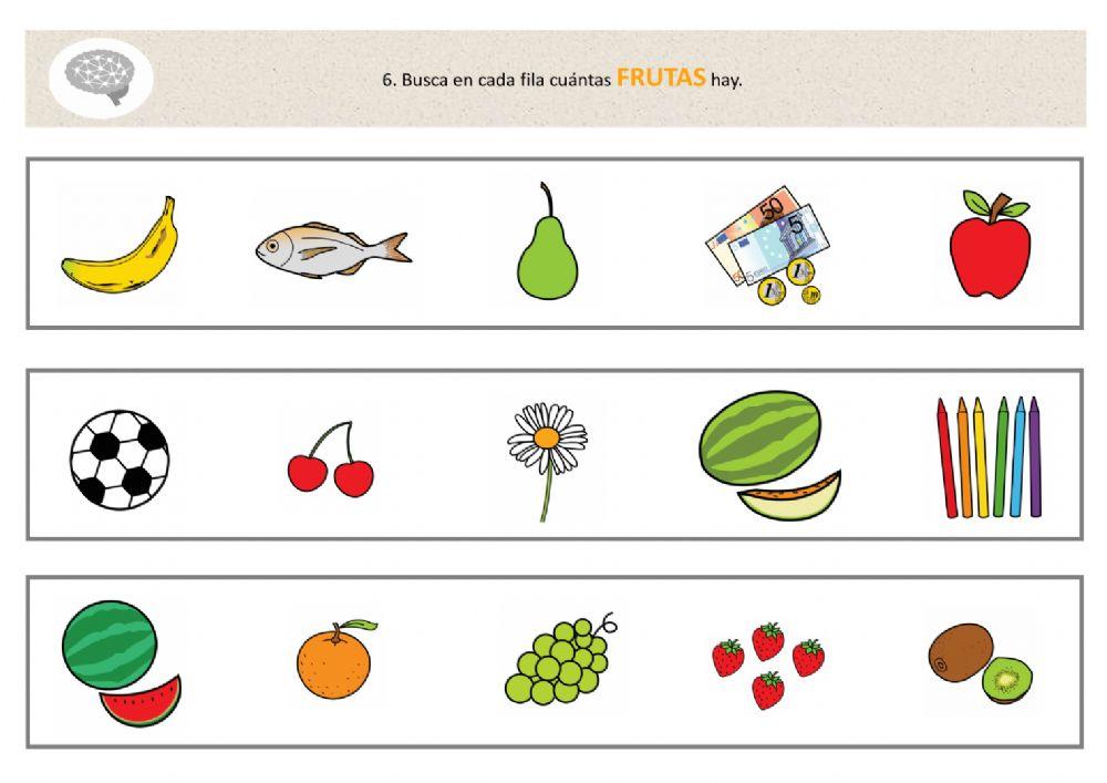 Assenyala les fruites