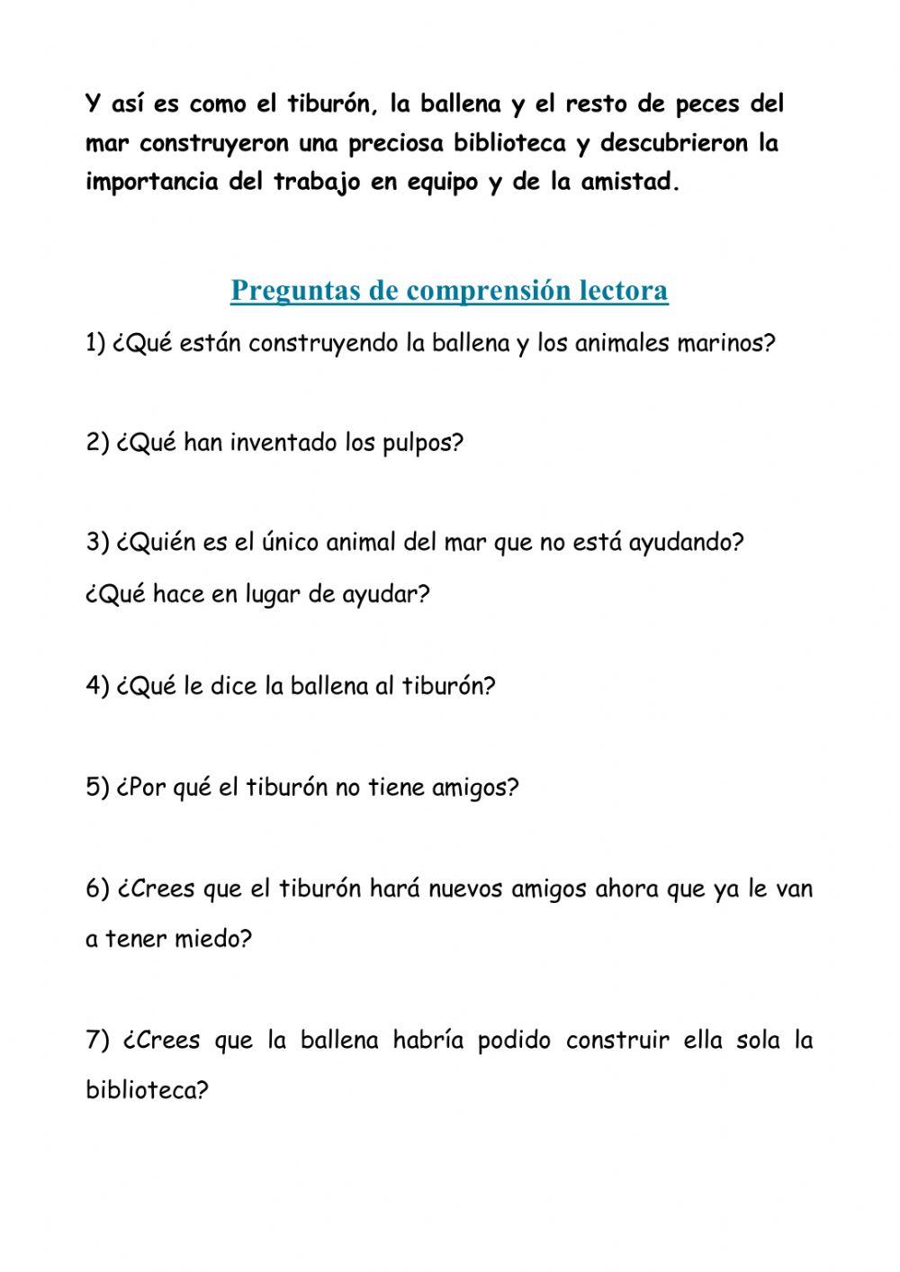 Comprensión lectora