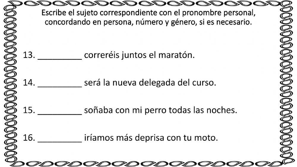 Pronombres personales