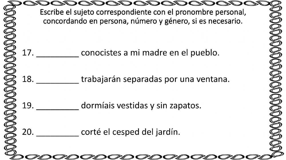 Pronombres personales