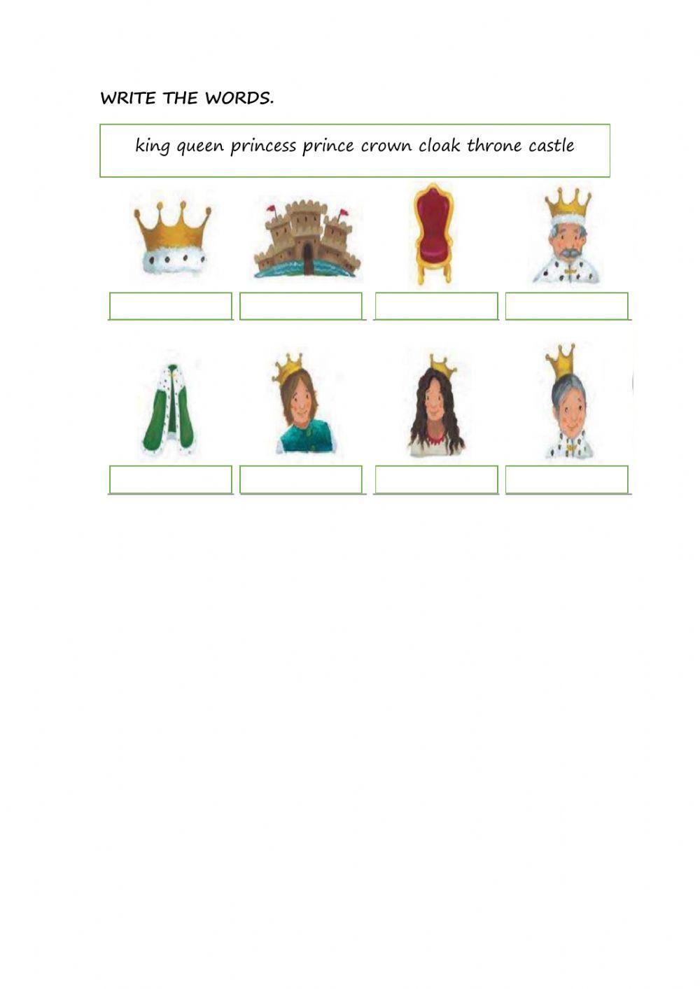 Vocabulary Royal family