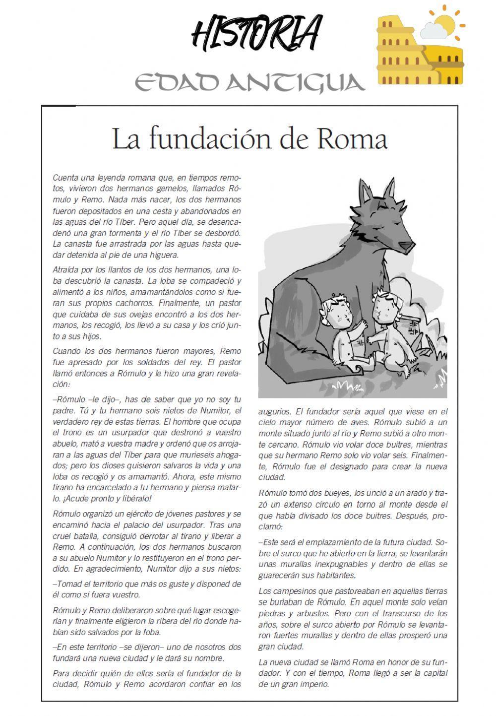 La leyenda de Rómulo y Remo