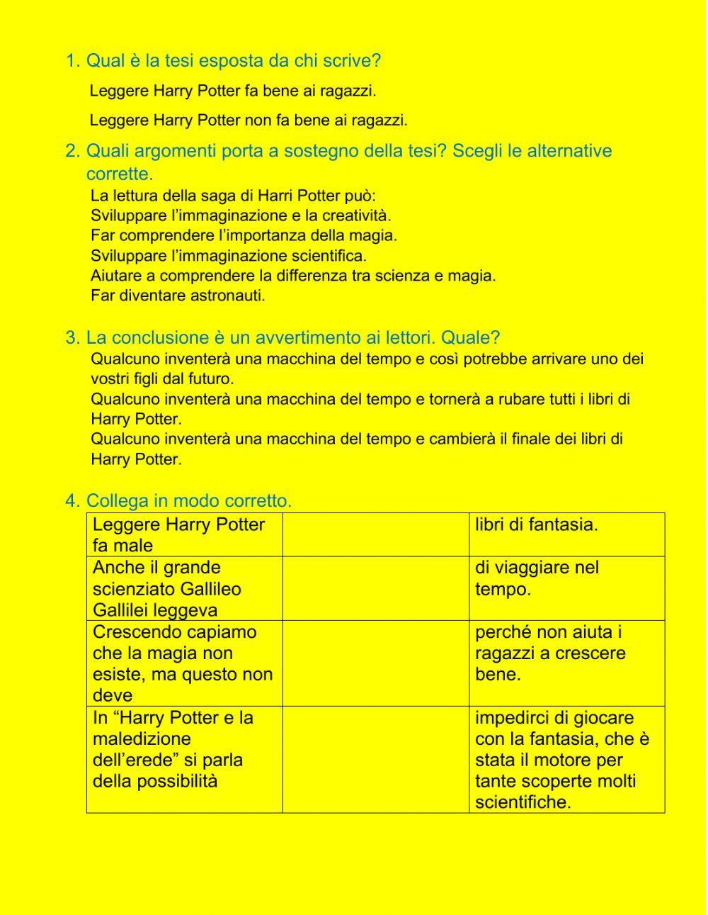 Giochiamo col testo argomentativo