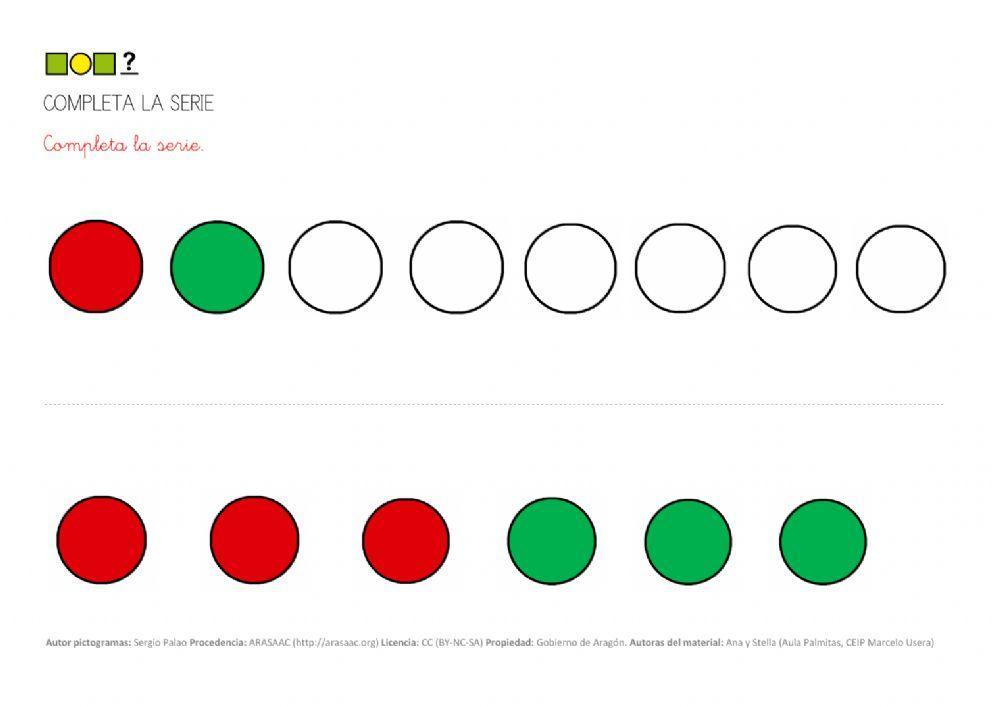Series dos colores círculos 2