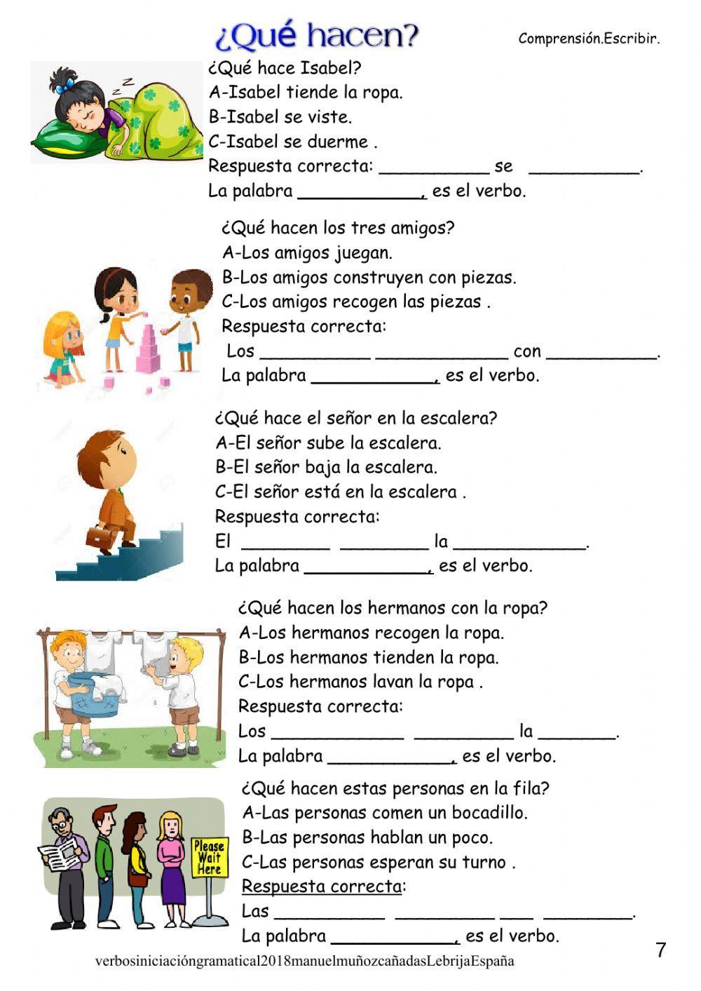 Verbos básicos:palabras de acción. Verbos básicos:palabras de acción.