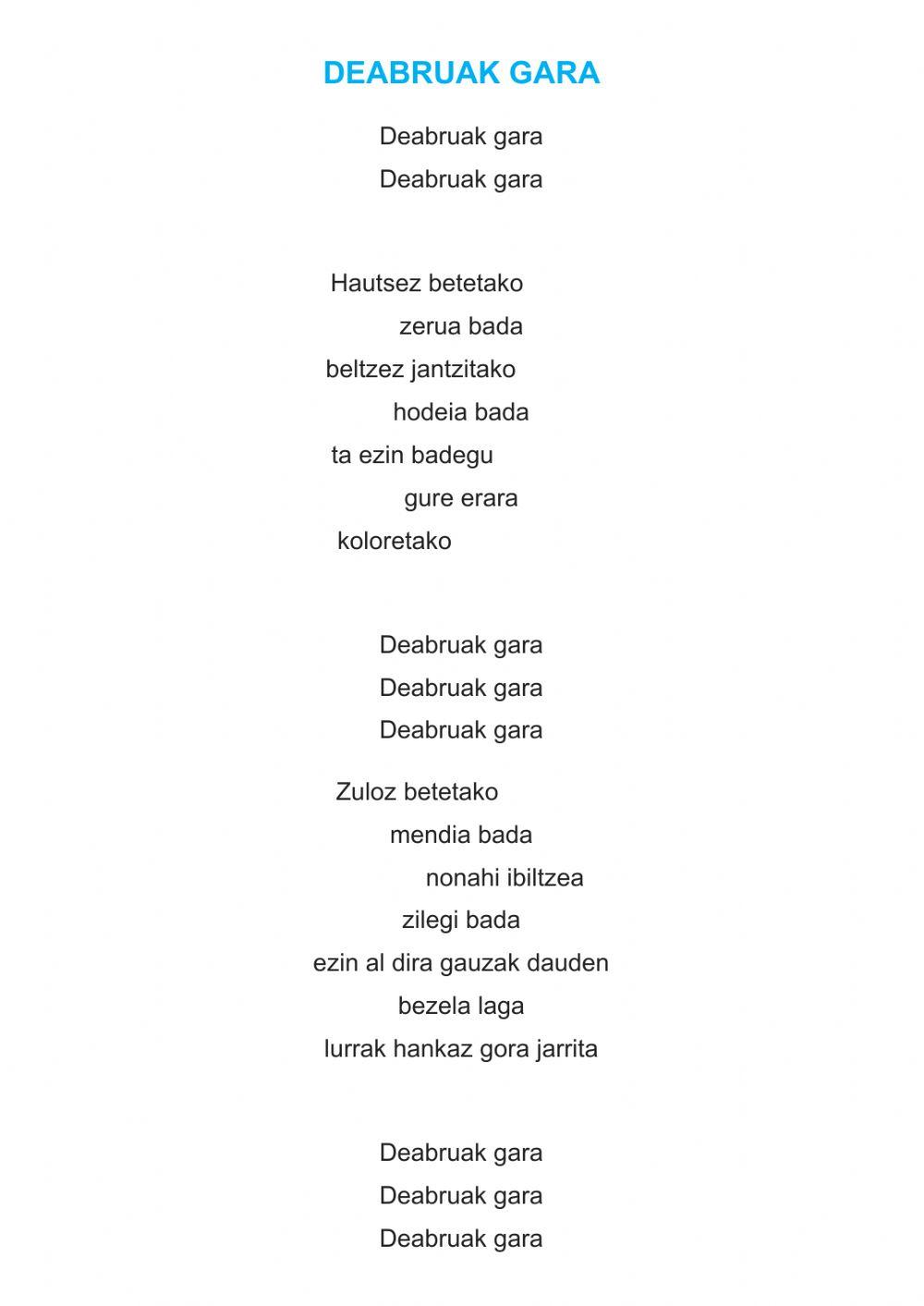 Deabruak gara Deabruak gara