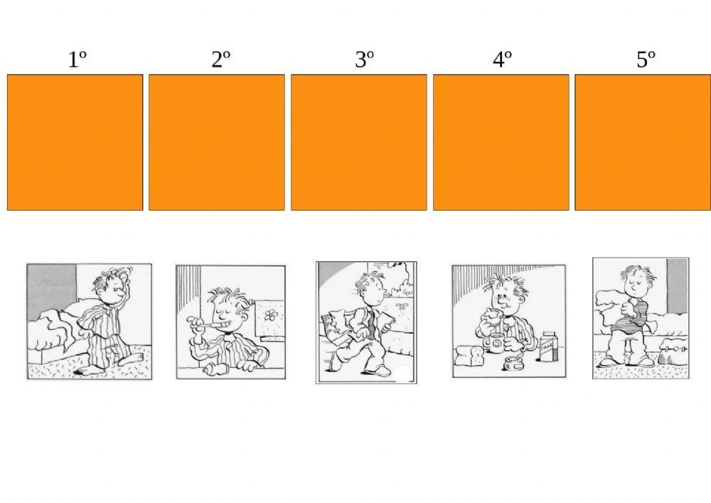 Secuencias temporales 5 viñetas